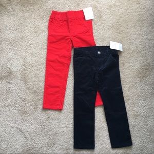 NWT girls 4T corduroy long pants set
